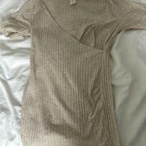 2x H&M Black Ribbed Maternity Top